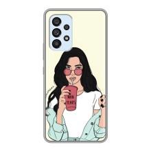 Силіконовый Чохол на Samsung Galaxy A33 (5G) з картинкой Модных девушек (З напоєм)