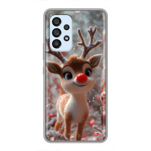 Яркий чехол для Samsung Galaxy A33 (5G) с Зимними Оленятами
