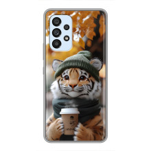 Друкований чохол 'Звірята з кавою' для Samsung Galaxy A33 (5G) – Тигр з кавою