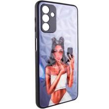 TPU+PC чехол Prisma Ladies для Samsung Galaxy A34 5G (Black in White)