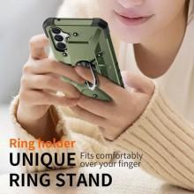 Ударопрочный чехол Pathfinder Ring для Samsung Galaxy A34 5G – Зеленый