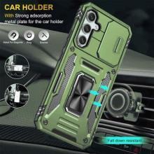Ударопрочный чехол Camshield Army Ring для Samsung Galaxy A34 5G – Оливковый