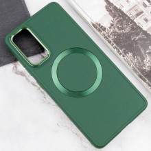 TPU чехол Bonbon Metal Style with MagSafe для Samsung Galaxy A34 5G – Зеленый