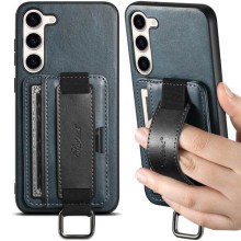Кожаный чехол Wallet case and straps для Samsung Galaxy A34 5G – Синий