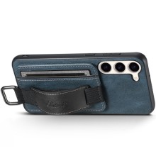 Шкіряний чохол Wallet case and straps для Samsung Galaxy A34 5G – Синій