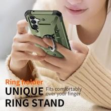 Ударопрочный чехол Pathfinder Ring для Samsung Galaxy A34 5G – Зеленый