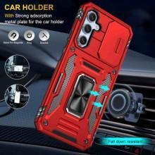 Ударопрочный чехол Camshield Army Ring для Samsung Galaxy A34 5G – Красный