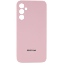 Чехол Silicone Cover Lakshmi Full Camera (AAA) with Logo для Samsung Galaxy A34 5G – Розовый