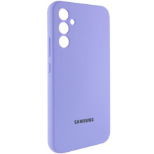 Чохол Silicone Cover Lakshmi Full Camera (AAA) with Logo для Samsung Galaxy A34 5G – Бузковий