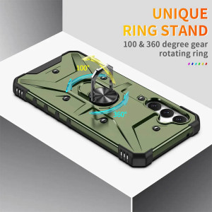 Ударопрочный чехол Pathfinder Ring для Samsung Galaxy A34 5G – Зеленый