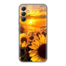 Чехол с Цветами для Samsung Galaxy A34 (поле подсолнухов)