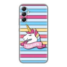 Чехол для Самсунг Гелекси А34 - (Единорожки - Новинки) (AlphaPrint) – Unicorn