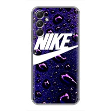 Чехол с логотипом Найк на Samsung Galaxy A34 – Найк на фиолетовом