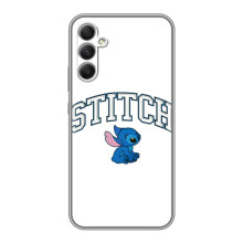 Чохол з принтом Стіч на Samsung Galaxy A34 (Стіч лого)