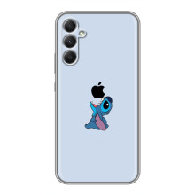 Чохол з принтом Стіч на Samsung Galaxy A34 (Stitch apple)