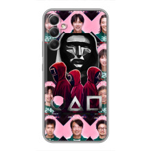 Чехол Гра в кальмара для Samsung Galaxy A34 – Персонажи игры кальмара