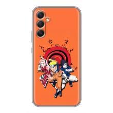 Naruto Anime Чехлы для Самсунг Гелекси А34 (AlphaPrint) – команда Наруто