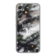 Новогодние, Праздничные Чехлы для Samsung Galaxy A34 - 2024 год (Hello winter)