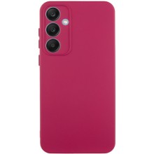 Чехол Silicone Cover Lakshmi Full Camera (A) для Samsung Galaxy A35 (Бордовый)