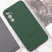 Чохол Silicone Cover Lakshmi Full Camera (AAA) with Logo для Samsung Galaxy A35 – Зелений