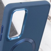 TPU чохол Bonbon Metal Style with MagSafe для Samsung Galaxy A35 – Синій