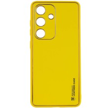 Шкіряний чохол Xshield для Samsung Galaxy A35 – Жовтий