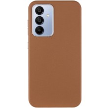 Шкіряний чохол Leather Case Metal Buttons для Samsung Galaxy A35 – Коричневий