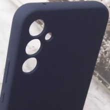 Чохол Silicone Cover Lakshmi Full Camera (AA) with logo для Samsung Galaxy A35 – Синій