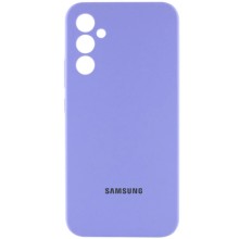 Чохол Silicone Cover Lakshmi Full Camera (AA) with logo для Samsung Galaxy A35 – Бузковий