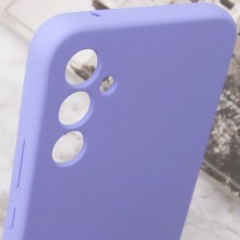 Чохол Silicone Cover Lakshmi Full Camera (AA) with logo для Samsung Galaxy A35 – Бузковий