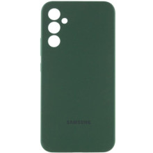 Чехол Silicone Cover Lakshmi Full Camera (AA) with logo для Samsung Galaxy A35 – Зеленый