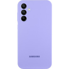 Чохол Silicone Cover Lakshmi Full Camera (AAA) with Logo для Samsung Galaxy A35 (Бузковий)