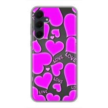 Чехлы для любимой на Самсунг Галакси А35 5G (VPrint) (Pink hearts)