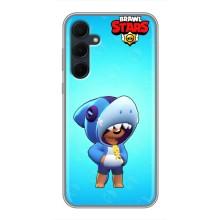 Чехол для Samsung Galaxy A35 (5G) Бравл Старс (VPrint) – Леон акула