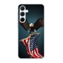 Чехол Флаг USA для Samsung Galaxy A35 (5G) – Орел и флаг