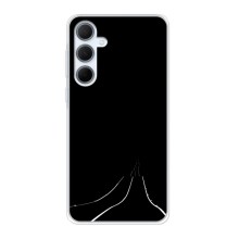 Чехол с картинками на черном фоне для Samsung Galaxy A35 (5G) (Дорога)