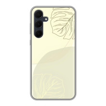 Чехол цветочный дизайн для Samsung Galaxy A35 (5G) – Зелёный фон
