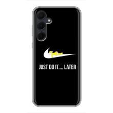 Чохол з логтипом Найк на Samsung Galaxy A35 (5G) (Nike just do it)
