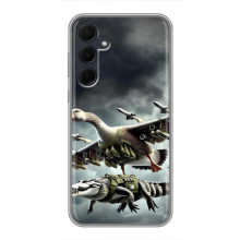 Чехол с мемами тралалело тралала для Samsung Galaxy A35 (5G) – Гусини и крокодило