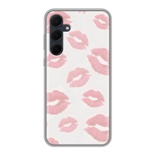 Чехол с розовым рисунком для Samsung Galaxy A35 (5G) (Розовые губы)