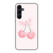 Чехол с розовым рисунком для Samsung Galaxy A35 (5G) (Розовые вишни)
