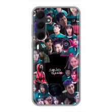 Чехол Гра в кальмара для Samsung Galaxy A35 (5G) – Коллаж игры кальмара