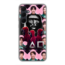 Чехол Гра в кальмара для Samsung Galaxy A35 (5G) – Персонажи игры кальмара