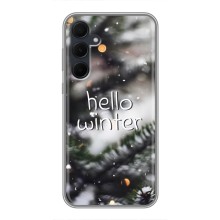 Новогодние, Праздничные Чехлы для Samsung Galaxy A35 (5G) - 2024 год (Hello winter)