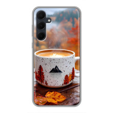 Чехол с уникальным дизайном «Осень с кофе» для Samsung Galaxy A35 (5G) – Кофе на природе