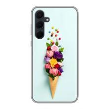 Чехлы с тематикой "ЦВЕТЫ" на Samsung Galaxy A35 (5G) (Цветок-мороженное)