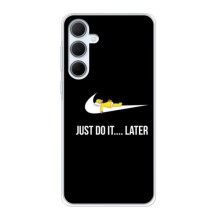 Силиконовый Чехол на Samsung Galaxy A35 (5G) с картинкой Nike (Later)