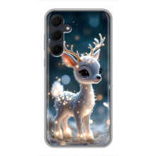 Яркий чехол для Samsung Galaxy A35 (5G) с Зимними Оленятами