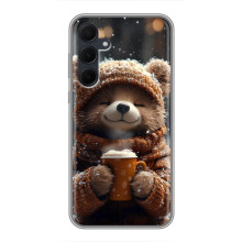 Друкований чохол 'Звірята з кавою' для Samsung Galaxy A35 (5G) – Мішка з кавою