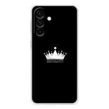 Чохол (Корона на чорному фоні) для Galaxy A36 5G (Біла корона)